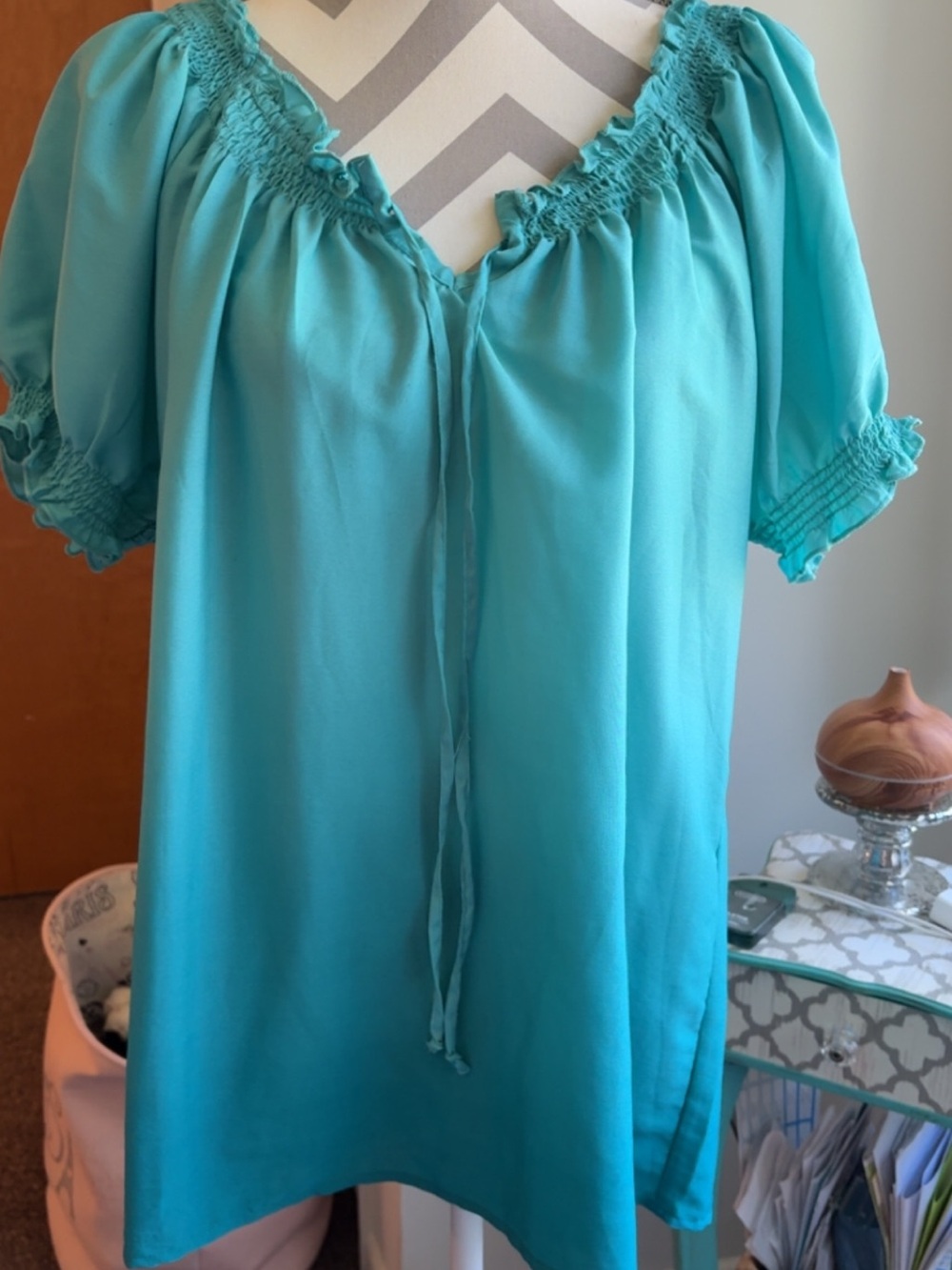 Torrid blue ombre blouse